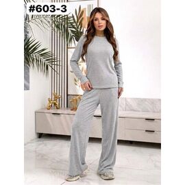 Костюм спортивний жіночий теплий 603-3 grey р.46-52 "ZLATA" недорого оптом від прямого постачальника