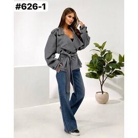 Куртка жіноча демісезонна 626-1 grey р.42-60 "ZLATA" недорого оптом від прямого постачальника