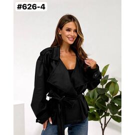 Куртка жіноча демісезонна 626-4 black р.42-60 "ZLATA" недорого оптом від прямого постачальника
