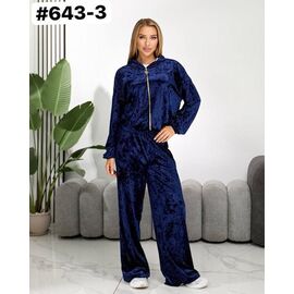Костюм спортивний жіночий теплий 643-3 navy р.42-52 "ZLATA" недорого оптом від прямого постачальника