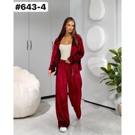 Костюм спортивний жіночий теплий 643-4 red р.42-52 "ZLATA" недорого оптом від прямого постачальника