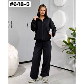 Костюм спортивний жіночий теплий 648-5 black р.42-52 "ZLATA" недорого оптом від прямого постачальника