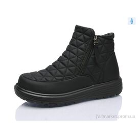 Черевики жіночі стильні Зима 55-28 black (8 пар р.37-42) "Nayasitun" недорого оптом від прямого постачальника