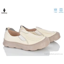 Сліпони жіночі тканинні Весна/осінь 2610 beige (8 пар р.36-41) "Gollmony" недорого оптом від прямого постачальника