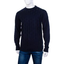 Фотография Свитер мужской 897 navy р.2XL-4XL "STREET" недорого оптом от прямого поставщика