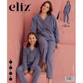 Піжама дитяча тепла на дівчинку 1130-15 grey -old-1 р.5-12 "DONELLA" недорого оптом від прямого постачальника