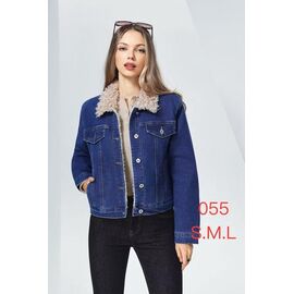 Куртка жіноча демісезонна 055 blue р.S-L "NewJeans" недорого оптом від прямого постачальника