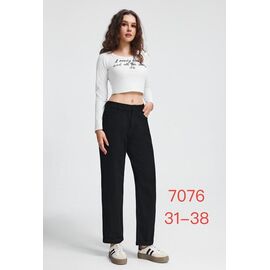 Джинси жіночі 7076 black р.31-38 "NewJeans" недорого оптом від прямого постачальника