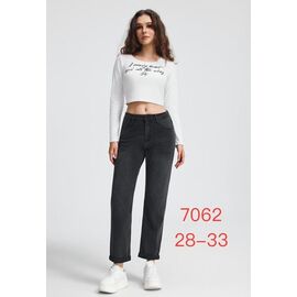 Джинси жіночі 7062 d.grey р.28-33 "NewJeans" недорого оптом від прямого постачальника