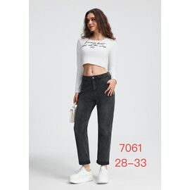 Джинси жіночі 7061 d.grey р.28-33 "NewJeans" недорого оптом від прямого постачальника