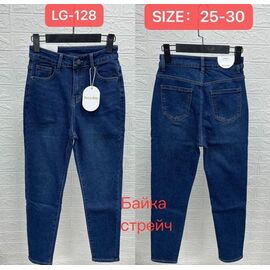 Джинси жіночі LG128 navy р.25-30 "NewJeans" недорого оптом від прямого постачальника