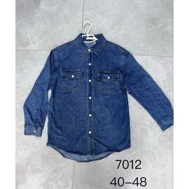 Сорочка жіноча 7012 blue р.40-48 "NewJeans" недорого оптом від прямого постачальника