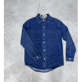Сорочка жіноча 7011 blue р.40-48 "NewJeans" недорого оптом від прямого постачальника