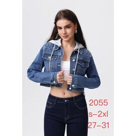 Куртка жіноча демісезонна 2055 blue р.27-31 "NewJeans" недорого оптом від прямого постачальника
