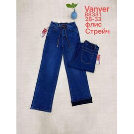 Джинси жіночі утеплені B8331 blue р.28-33 "Vanver" недорого оптом від прямого постачальника
