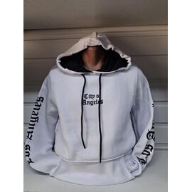 Фотография Худи мужской 1253 white р.S-2XL "RING" недорого оптом от прямого поставщика