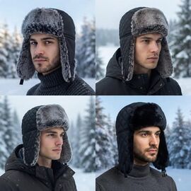 Фотография Шапка мужская зимняя 1127 mix р.M-XL "Mabi" недорого оптом от прямого поставщика