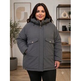 Куртка жіноча зимова 8803 d.grey р.52-60 "Seven Group" недорого оптом від прямого постачальника