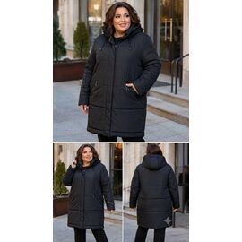 Куртка жіноча зимова 8808 black р.52-60 "Seven Group" недорого оптом від прямого постачальника