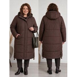 Куртка жіноча зимова 8810 brown р.52-60 "Seven Group" недорого оптом від прямого постачальника
