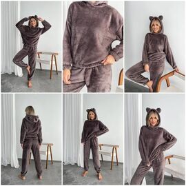 Фотография Костюм женский тёплый 1564-1 brown р.42-52 "Alisa Brand" недорого оптом от прямого поставщика