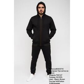 Фотография Костюм спортивный мужской AZ286-0147 black р.M-3XL "REMAIN" недорого оптом от прямого поставщика