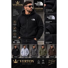 Фотография Кофта спортивная мужская 1014-1 d.grey р.M-3XL "Verton" недорого оптом от прямого поставщика
