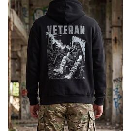 Фотография Худи мужской 1448 black р.S-3XL "Madoka" недорого оптом от прямого поставщика