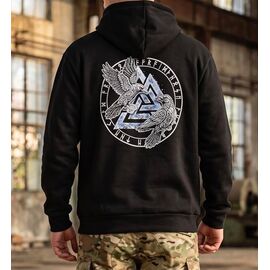 Фотография Худи мужской 1452 black р.S-3XL "Madoka" недорого оптом от прямого поставщика