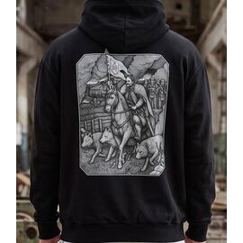 Фотография Худи мужской 1457 black р.S-3XL "Madoka" недорого оптом от прямого поставщика
