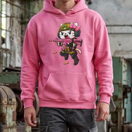 Фотография Худи мужской 1476 pink р.S-2XL "Madoka" недорого оптом от прямого поставщика