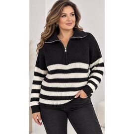 Светр жіночий 26400 black р.46-52 "Elena&Vika" недорого оптом від прямого постачальника