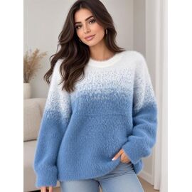 Светр жіночий 26401 blue р.52-56 "Elena&Vika" недорого оптом від прямого постачальника