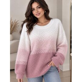 Светр жіночий 26401 pink р.52-56 "Elena&Vika" недорого оптом від прямого постачальника