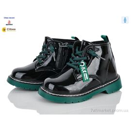 Черевики дитячі зручні Весна/осінь ABC(P)708-1 black-green фліс (5 пар р.26-30) "Clibee-Doremi" недорого оптом від прямого постачальника