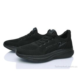 Кросівки чоловічі модні Весна/осінь N713 black (8 пар р.41-45) "Lion-Lu" недорого оптом від прямого постачальника