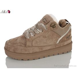 Уггі жіночі утеплені Зима JP8ABA06  beige (8 пар р.36-41) "Aba" недорого оптом від прямого постачальника