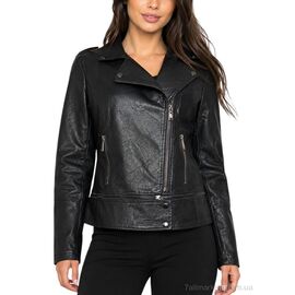 Куртка жіноча Весна/осінь 383-6 black (6 шт. р.сіткаL-5XL) "Obuvok" недорого оптом від прямого постачальника
