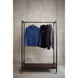 Фотография Худи мужской 5568 black р.48-54 "LOOK" недорого оптом от прямого поставщика