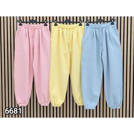 Фотография Штаны спортивные женские тёплые 6681 pink р.42-48 "LOOK" недорого оптом от прямого поставщика