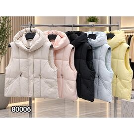 Жилетка жіноча 80006 l.beige р.44-50 "LOOK" недорого оптом від прямого постачальника