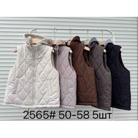 Жилетка жіноча 2565 beige р.50-58 "Shoptime" недорого оптом від прямого постачальника