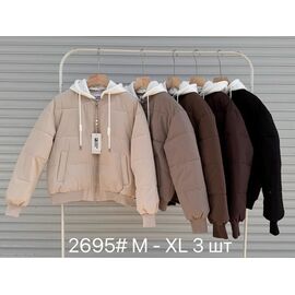 Куртка жіноча демісезонна 2695 beige р.M-XL "Shoptime" недорого оптом від прямого постачальника