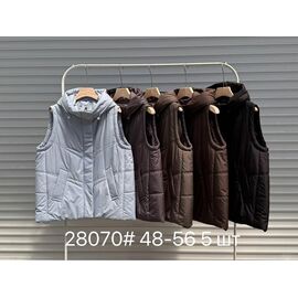 Жилетка жіноча 28070 grey р.48-56 "Shoptime" недорого оптом від прямого постачальника