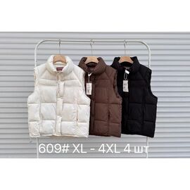Жилетка жіноча 609 black р.XL-4XL "Shoptime" недорого оптом від прямого постачальника