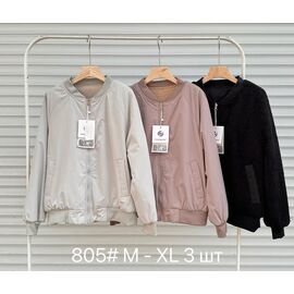 Куртка жіноча демісезонна 805 black р.M-XL "Shoptime" недорого оптом від прямого постачальника