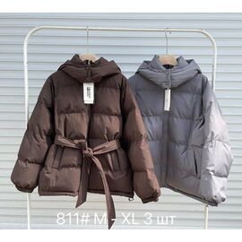 Куртка жіноча демісезонна 811 brown р.M-XL "Shoptime" недорого оптом від прямого постачальника