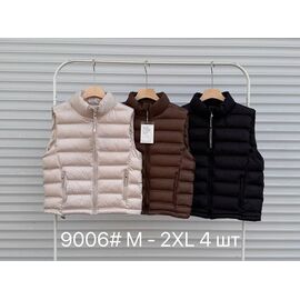 Жилетка жіноча 9006 brown р.M-2XL "Shoptime" недорого оптом від прямого постачальника