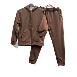 Костюм спортивний жіночий S1008 brown р.52-58 "Shoptime" недорого оптом від прямого постачальника