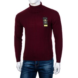 Фотография Свитер мужской M846 wine р.M-2XL "STREET" недорого оптом от прямого поставщика